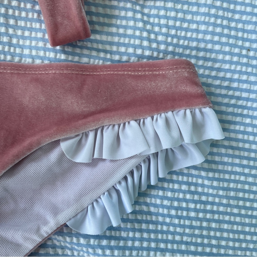 Pink Velvet Bikini Set - Picture 3 of 5